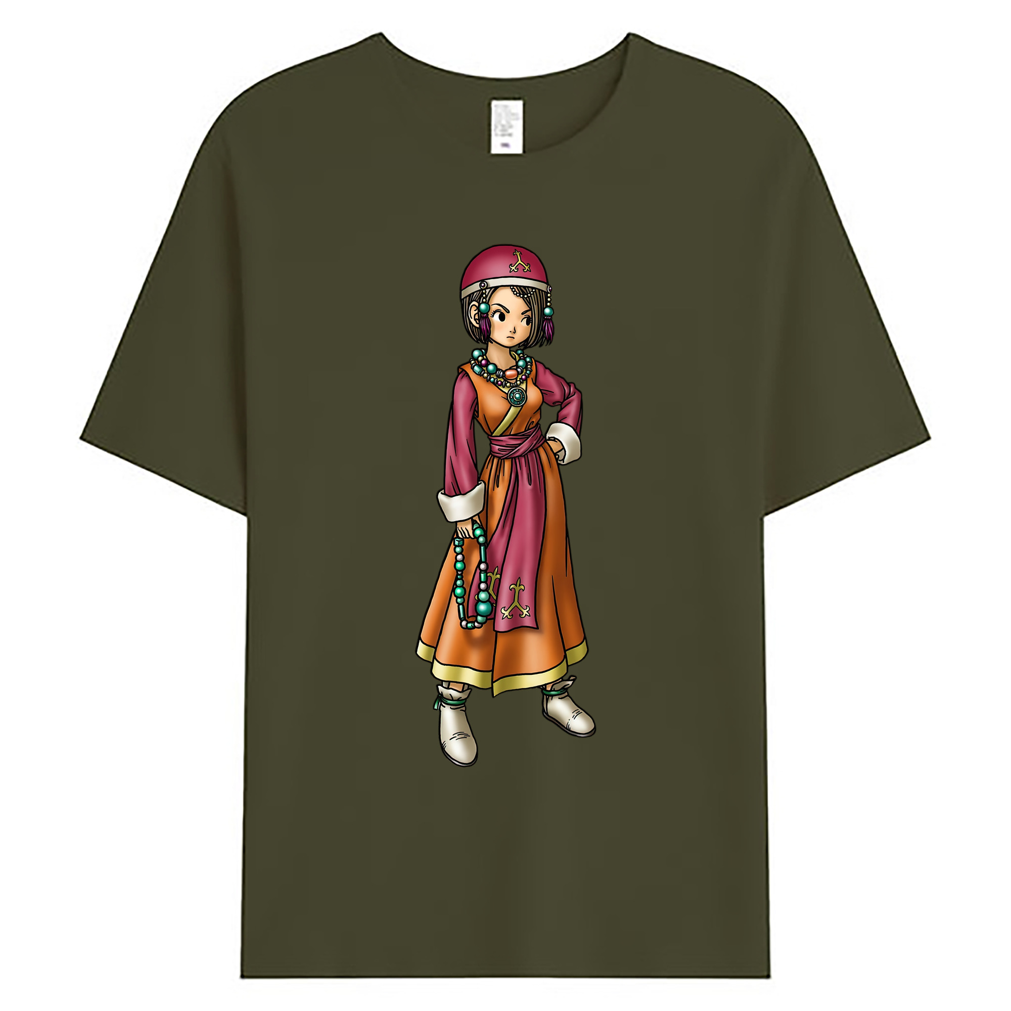（画像用） ドラゴンクエスト Doragon Kuesuto Dragon Quest 綿100％ メンズ半袖Tシャツ｜肌触りやわらか＆通気性